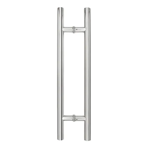 Polished Stainless Steel T-bar Pull Handles for Glass Door