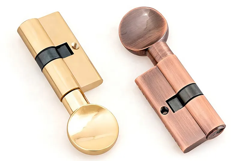 custom Euro profile thumbturn key door lock cylinder
